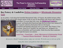 Tablet Screenshot of baypottery.com